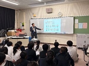 八尾市の中学校で出前授業を実施
